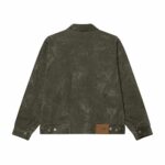 CHAQUETA OBEY WORKMAN ZIP JACKET BLACK OLIVE WRINKLE WASH. Mechanic Tienda de Ropa