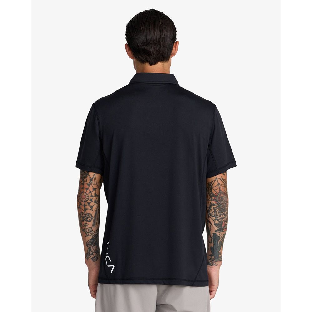 POLO RVCA SPORT VENT POLO BLACK | Mechanic