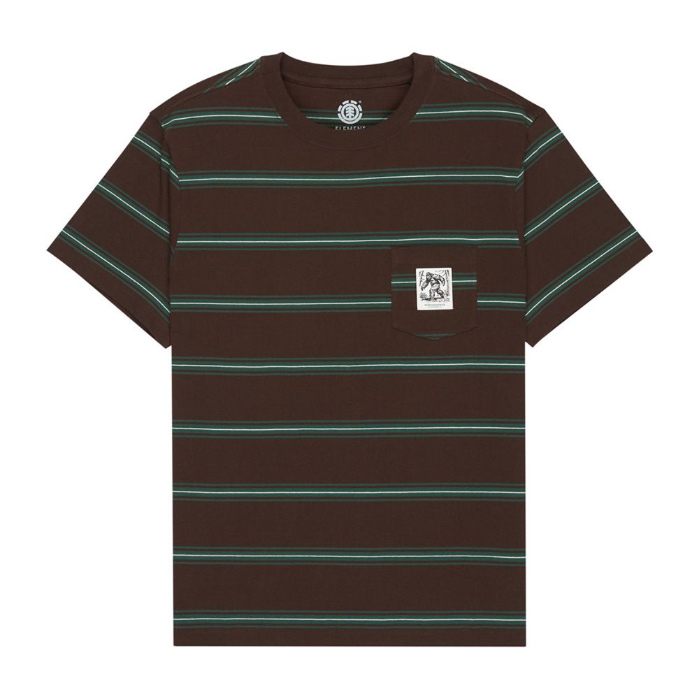 CAMISETA ELEMENT BIGFOOT POCKET LABEL JAVA STRIPE | Mechanic