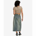 FALDA RVCA MIDI DENIM DUSTY BLUE WASH | Mechanic