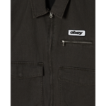CHAQUETA OBEY WALTER WORK JACKET BLACK FADED WASH. Mechanic Tienda de Ropa