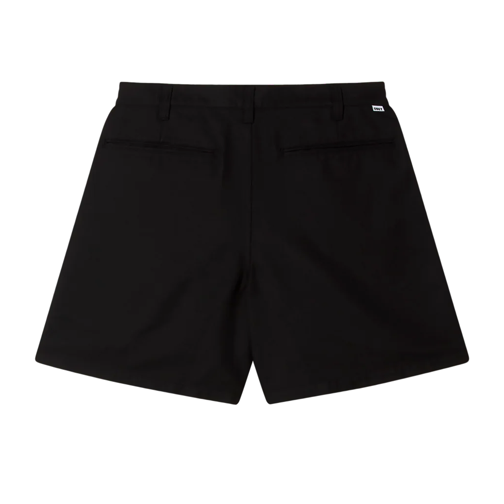 PANTALÓN CORTO OBEY DEAN PLEATED SHORT BLACK | Mechanic