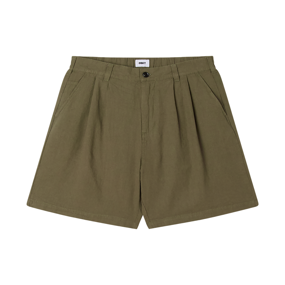 PANTALON CORTO OBEY FOSTER PLEATED SHORT MERMAID | Mechanic