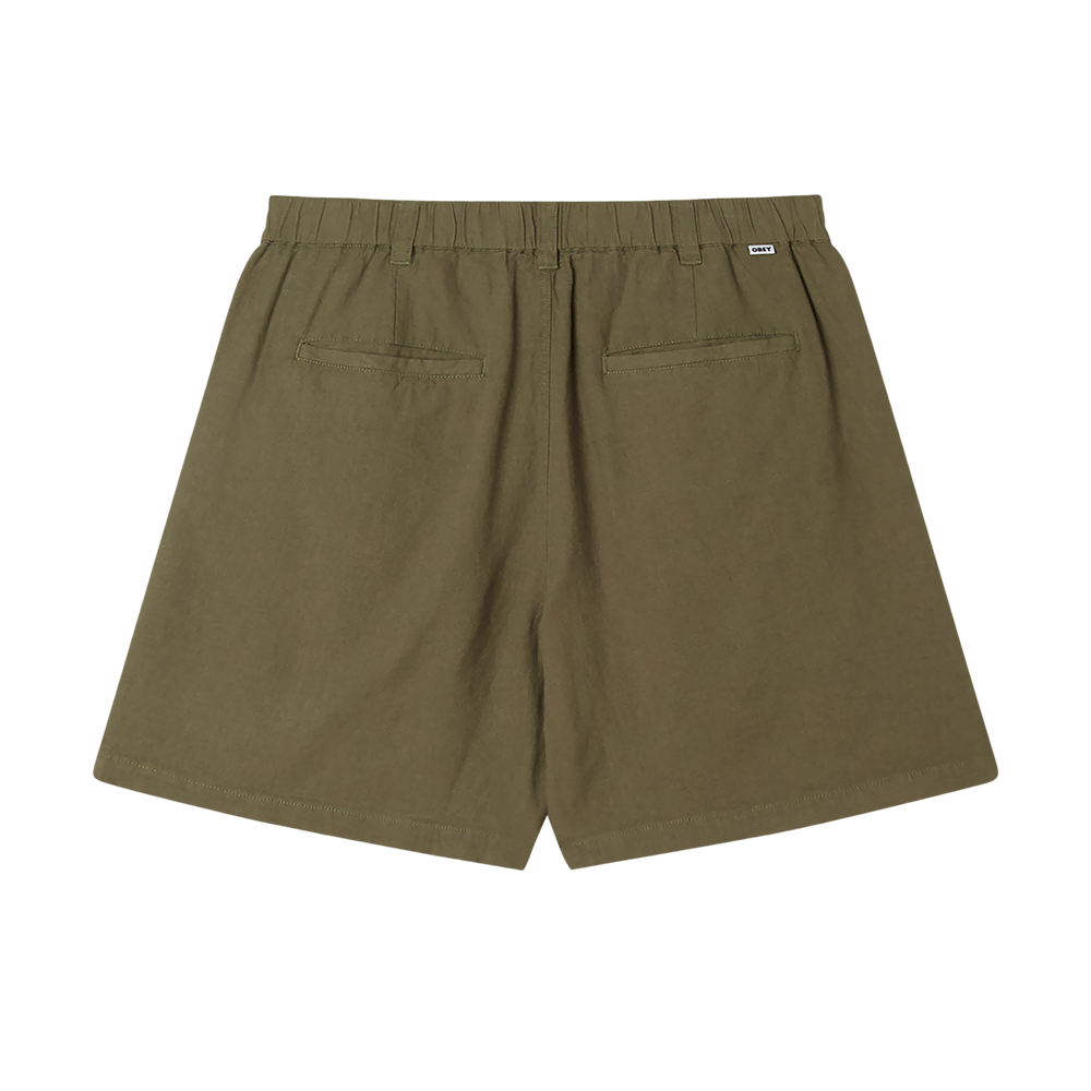 PANTALON CORTO OBEY FOSTER PLEATED SHORT MERMAID | Mechanic
