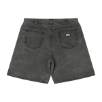 PANTALÓN CORTO OBEY BIGWIG BAGGY DENIM BLACK WRINKLE WASH. Mechanic Tienda de Ropa