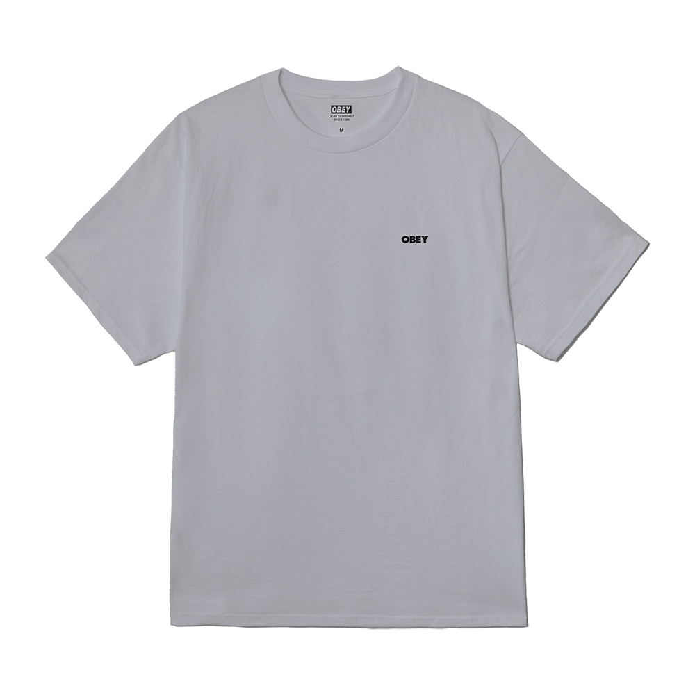 CAMISETA OBEY VISUAL STUDIOS FLOWER HEATHER GREY | Mechanic