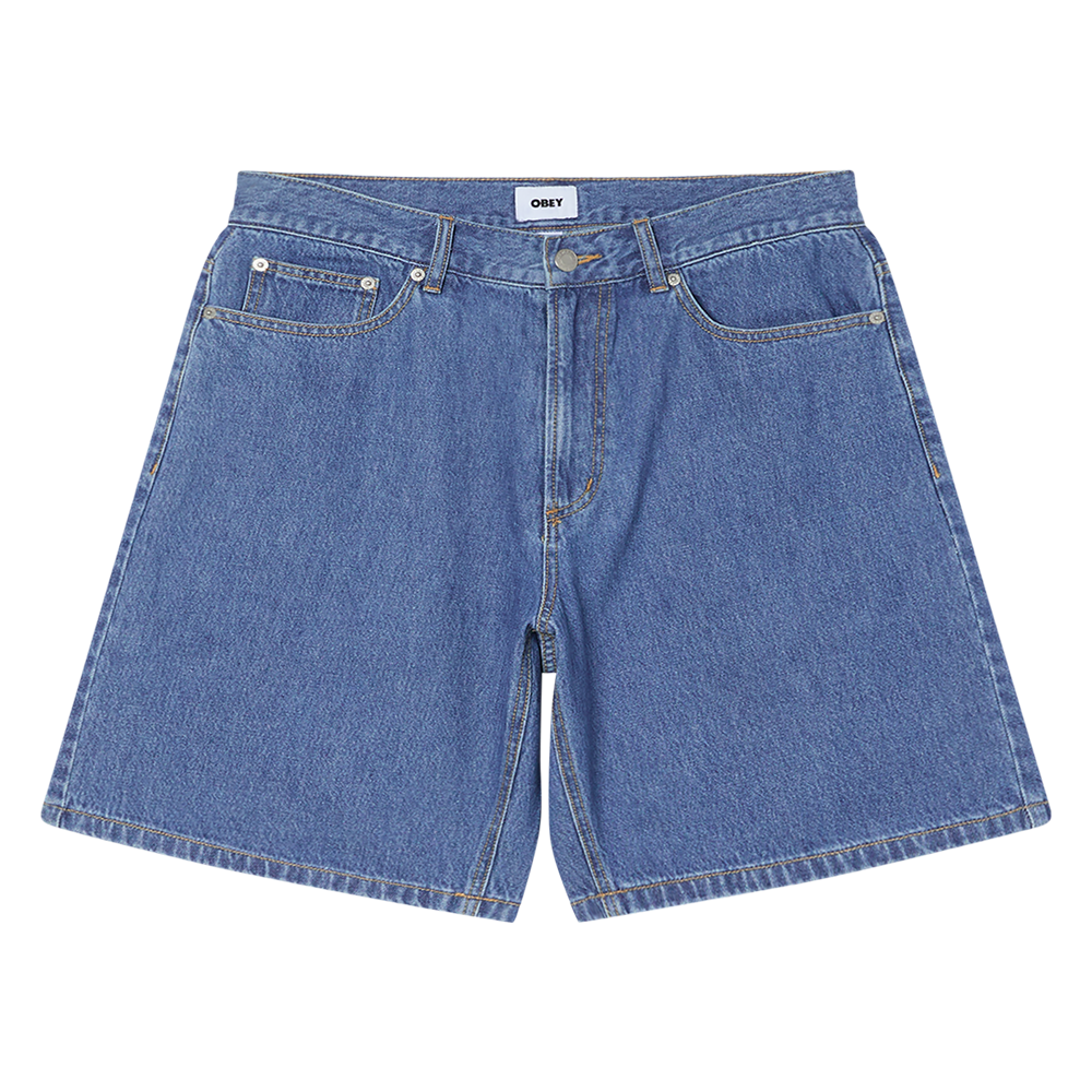 PANTALÓN CORTO OBEY EMERSON DENIM STONE WASH | Mechanic