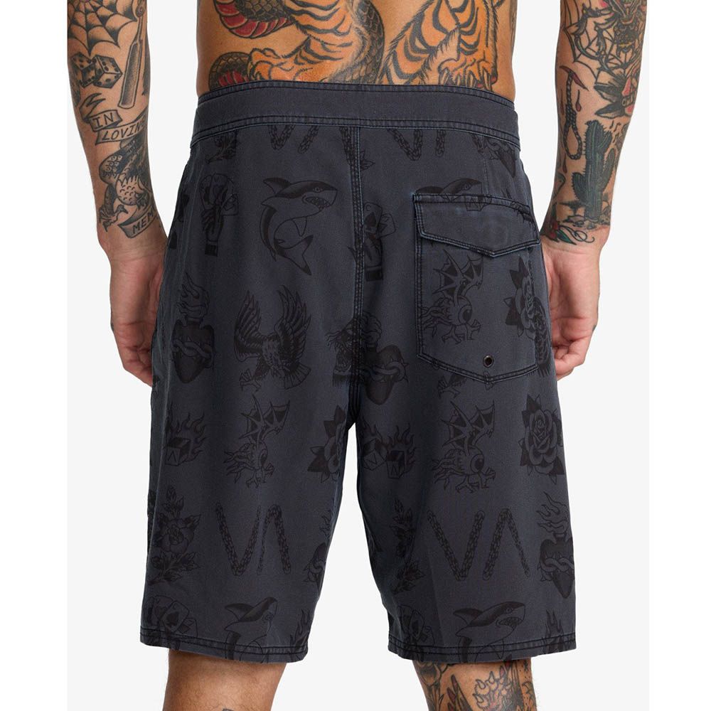 BAÑADOR RVCA  KALEB BIRDS BOARDSHORT BLACK | Mechanic