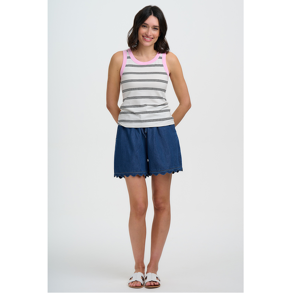 PANTALON CORTO SUGARHILL BOUTIQUE SHELLY SCALLOP SHORTS | Ropa Streetwear Online