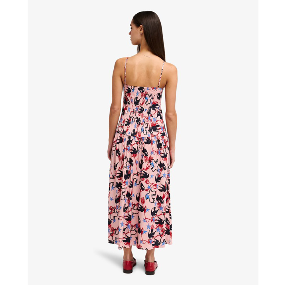 VESTIDO RVCA AF LOVE BIRDS PALE MAUVE | Mechanic
