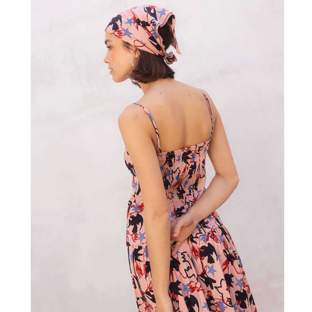 VESTIDO RVCA AF LOVE BIRDS PALE MAUVE | Ropa Streetwear Online