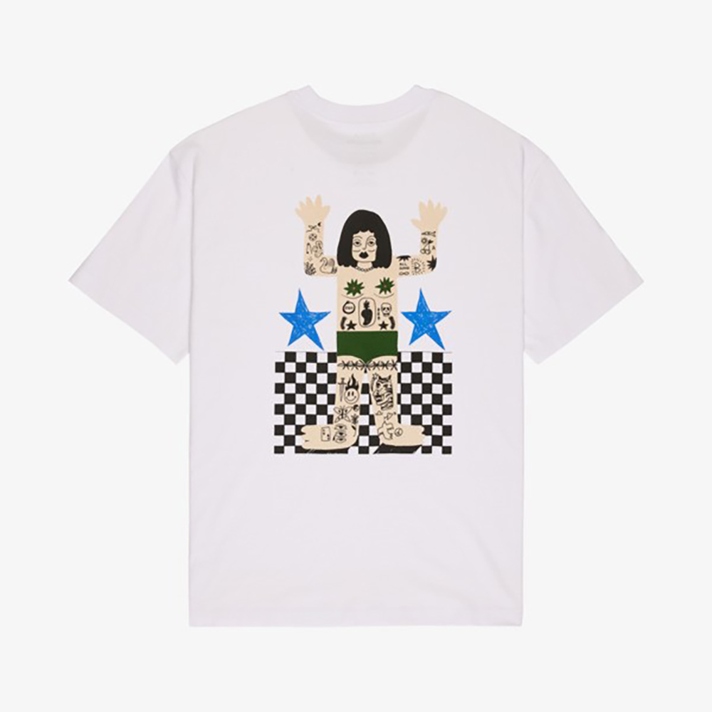 CAMISETA RVCA AF BONHOMME WHITE | Mechanic