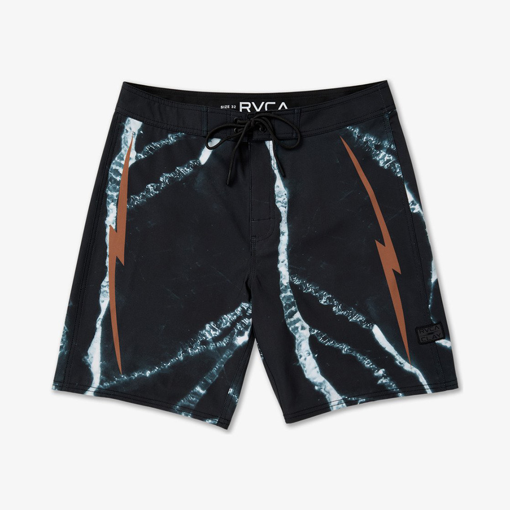 BAÑADOR RVCA X CLAY BOARDSHORT TRUNK BLACK RESIN | Mechanic