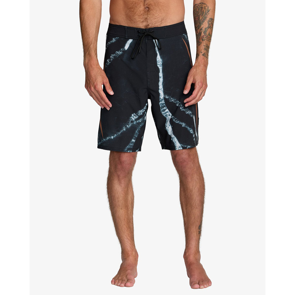 BAÑADOR RVCA X CLAY BOARDSHORT TRUNK BLACK RESIN | Ropa Streetwear Online