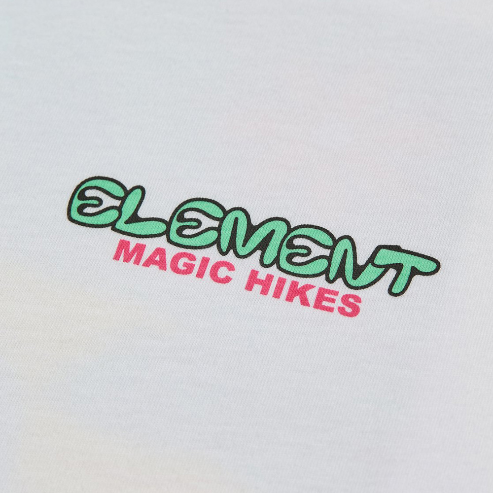 CAMISETA ELEMENT MAGIC HIKES WHITE | Ropa Streetwear Online