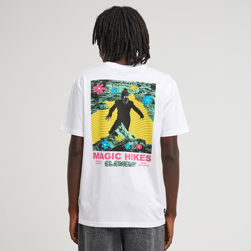 CAMISETA ELEMENT MAGIC HIKES WHITE | Ropa Streetwear Online
