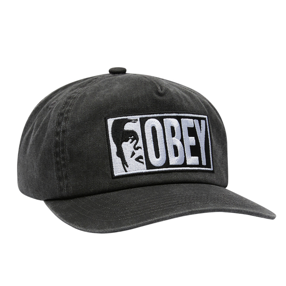 GORRA OBEY PIGMENT HALF ICON HOPE 5 PANEL PIGMENT BLACK | Mechanic