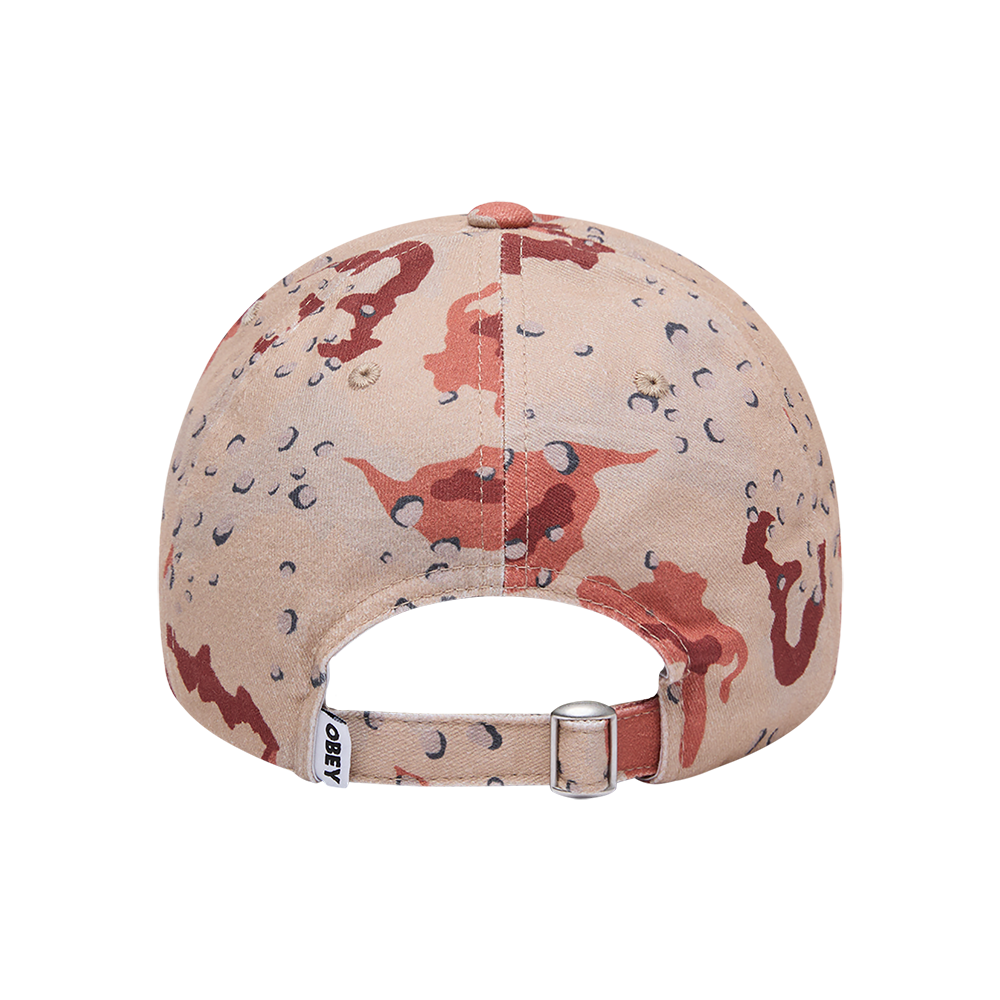 GORRA OBEY PIGMENT BOLD 6 PANEL STRAPBACK PIGMENT SAND CAMO MULTI | Mechanic