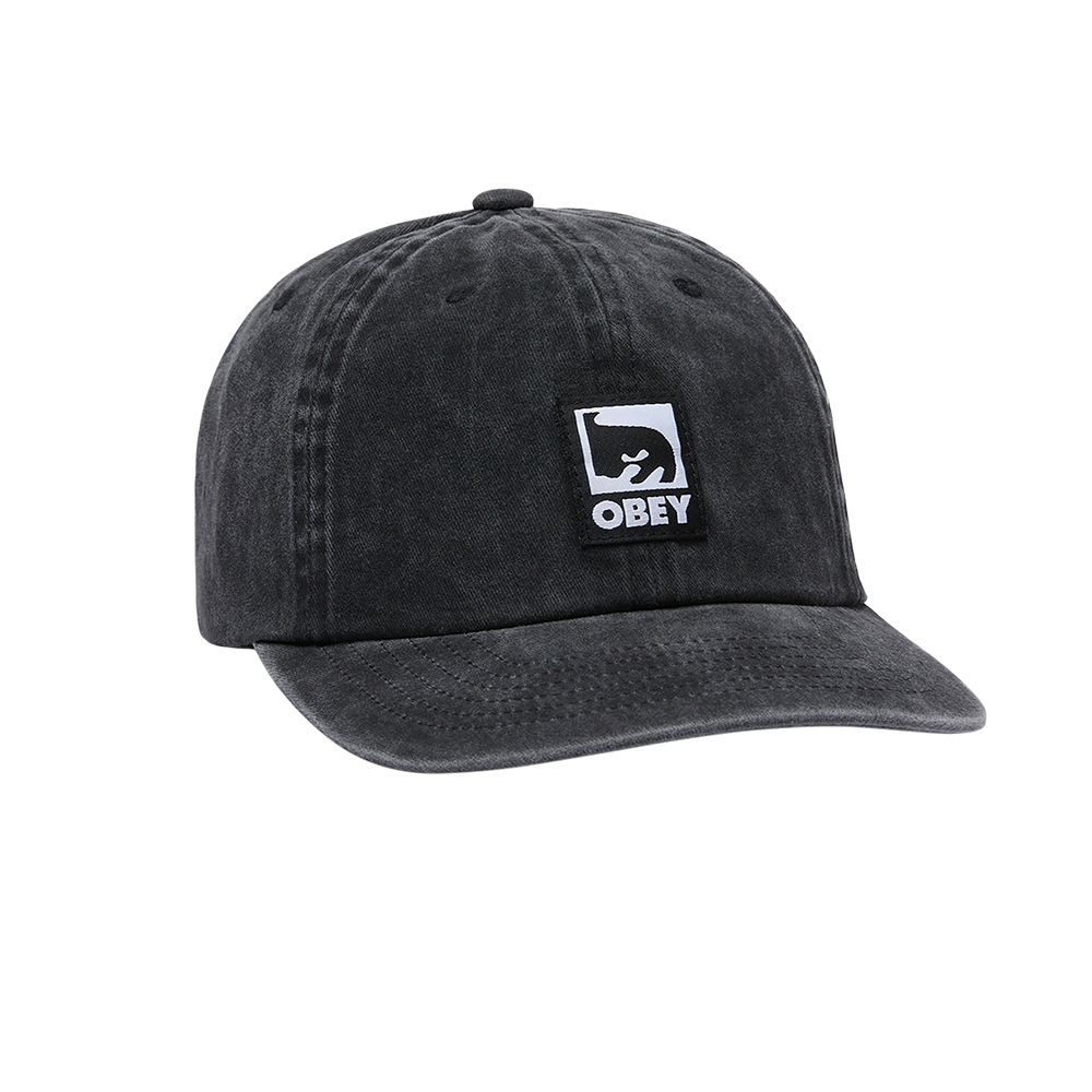GORRA OBEY LABEL 6 vb PIGMENT BLACK | Mechanic