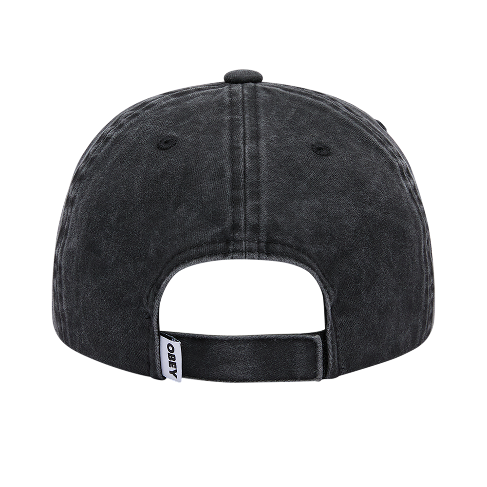 GORRA OBEY LABEL 6 vb PIGMENT BLACK | Mechanic