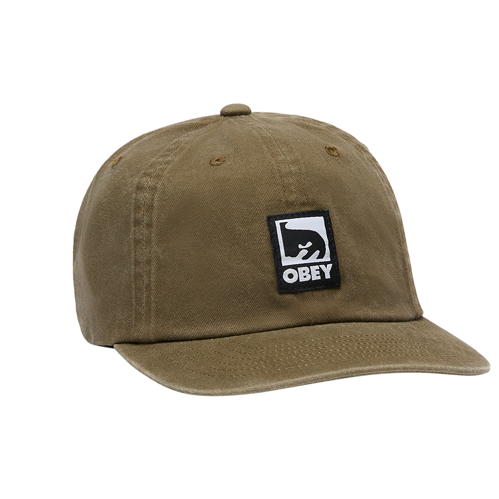 GORRA OBEY LABEL 6 vb PIGMENT OLIVE | Mechanic
