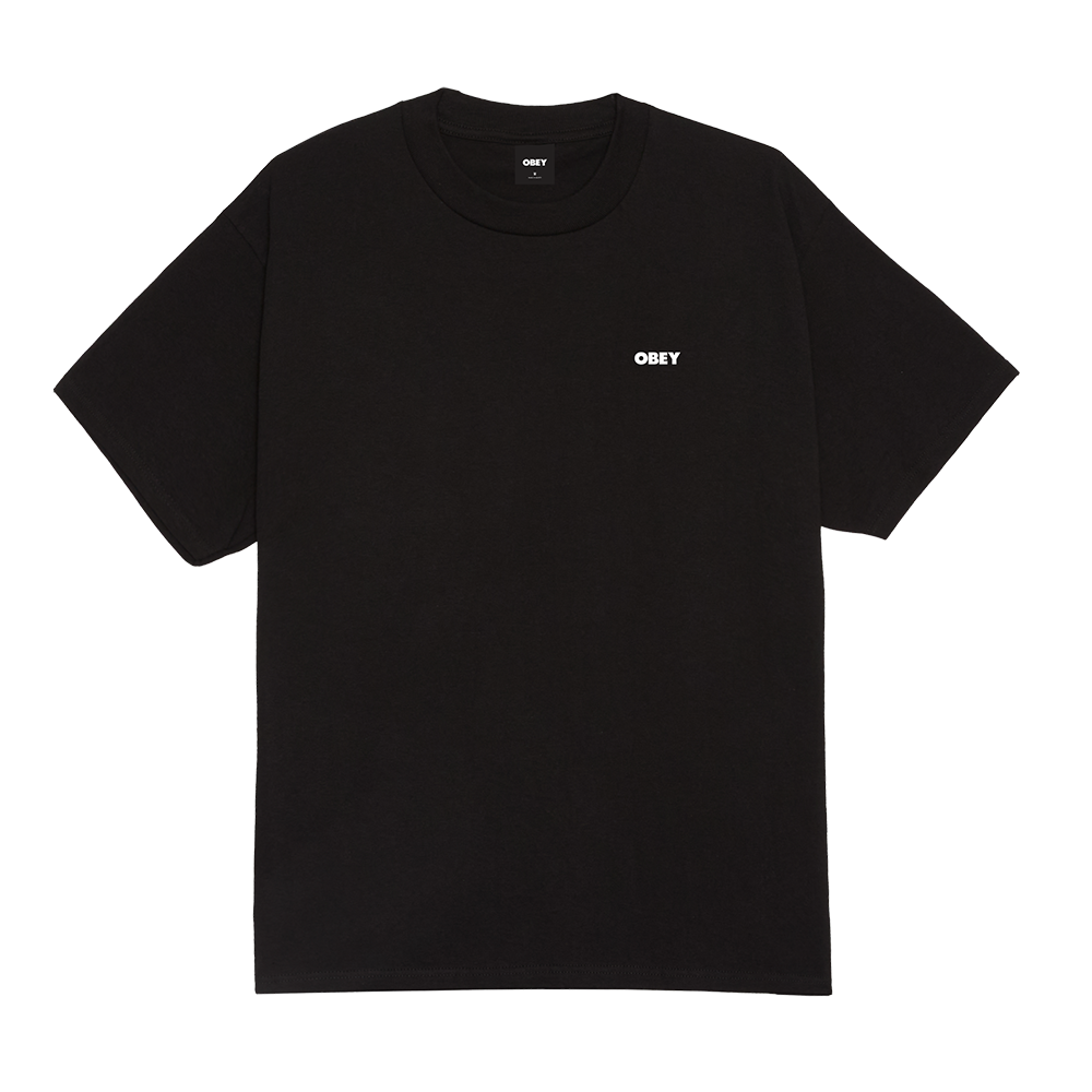 CAMISETA OBEY THE MEDIUM IS THE MESSAGE BLACK | Mechanic