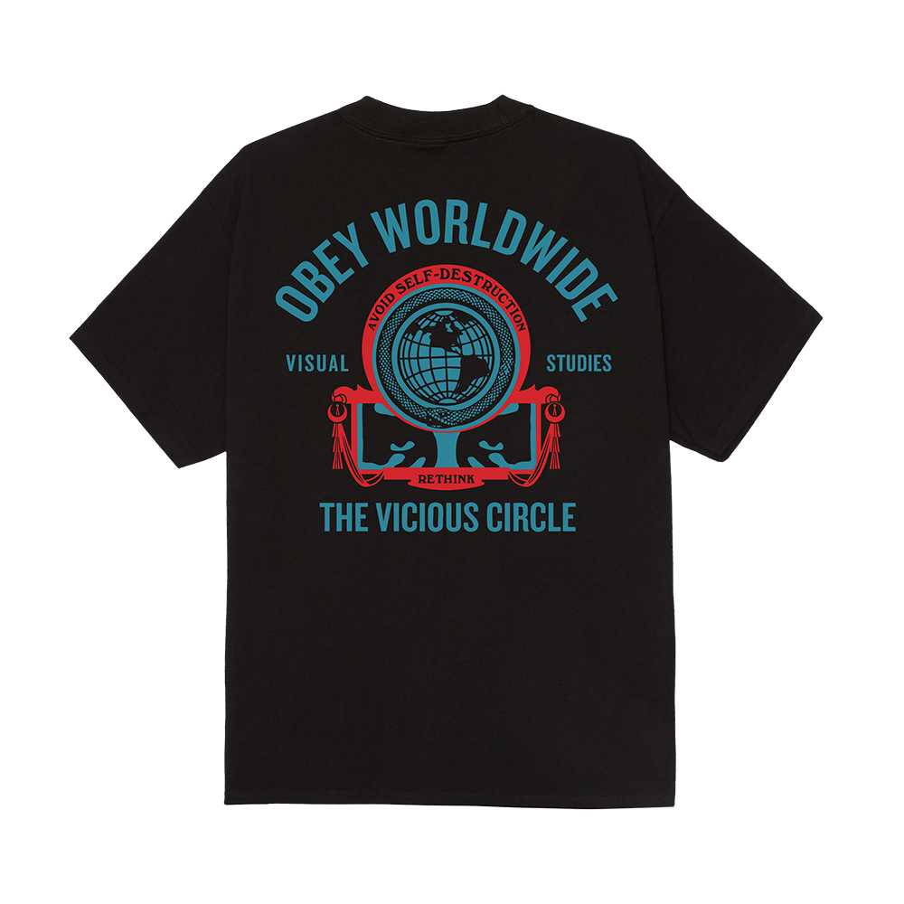CAMISETA OBEY VICIOUS CIRCLE BLACK | Mechanic