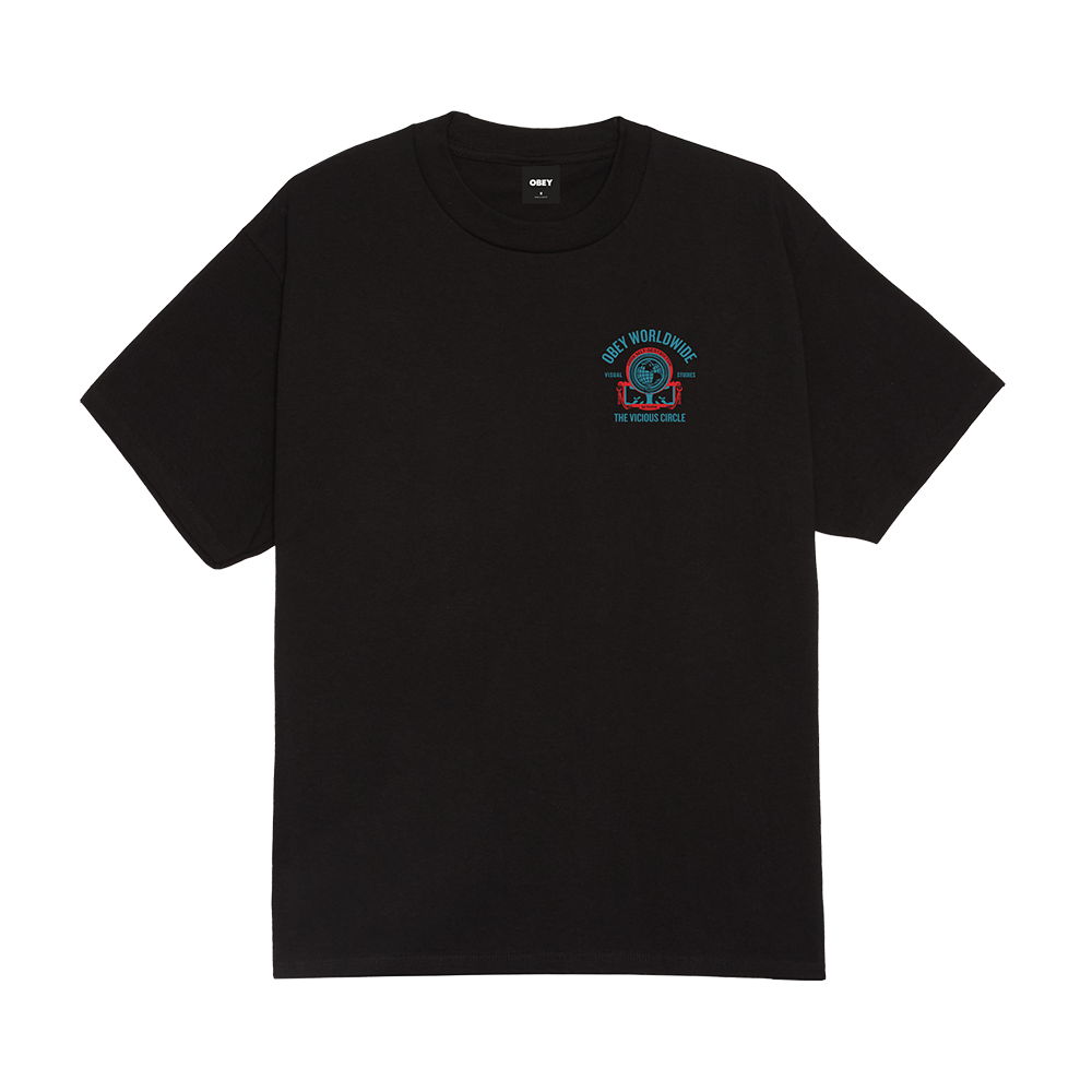 CAMISETA OBEY VICIOUS CIRCLE BLACK | Mechanic