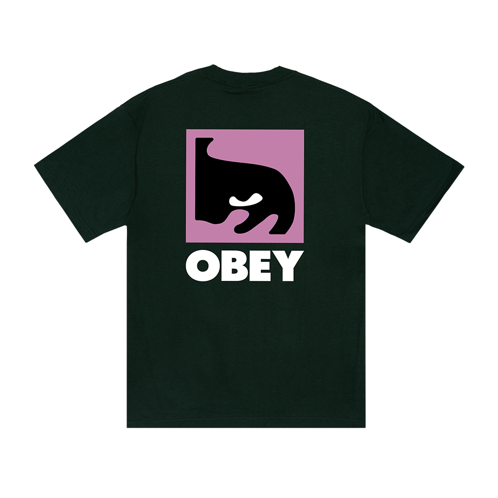 CAMISETA OBEY QUARTER EYE ICON FOREST GREEN | Ropa Streetwear Online