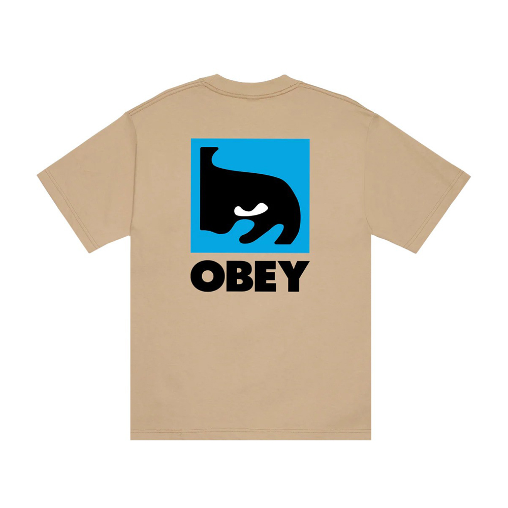 CAMISETA OBEY QUARTER EYE ICON SAND | Mechanic