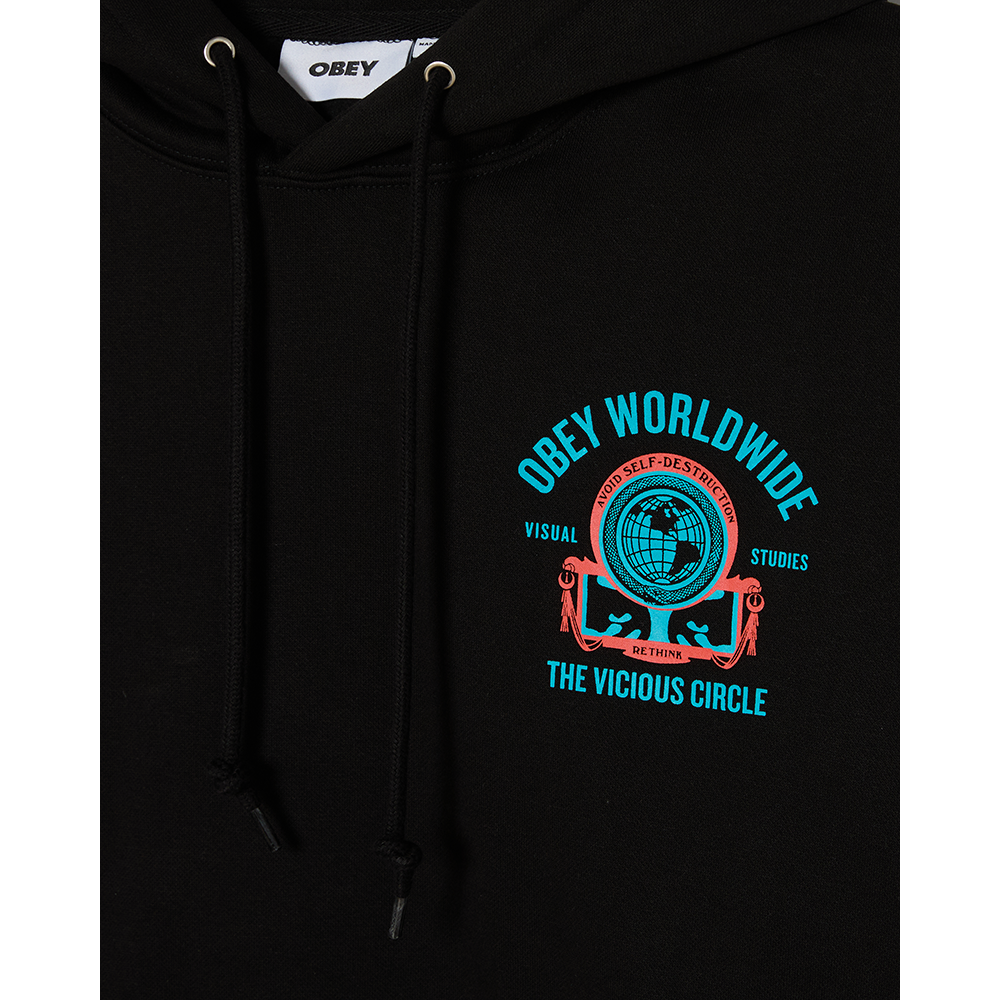 SUDADERA OBEY VICIOUS CURCLE BLACK | Mechanic