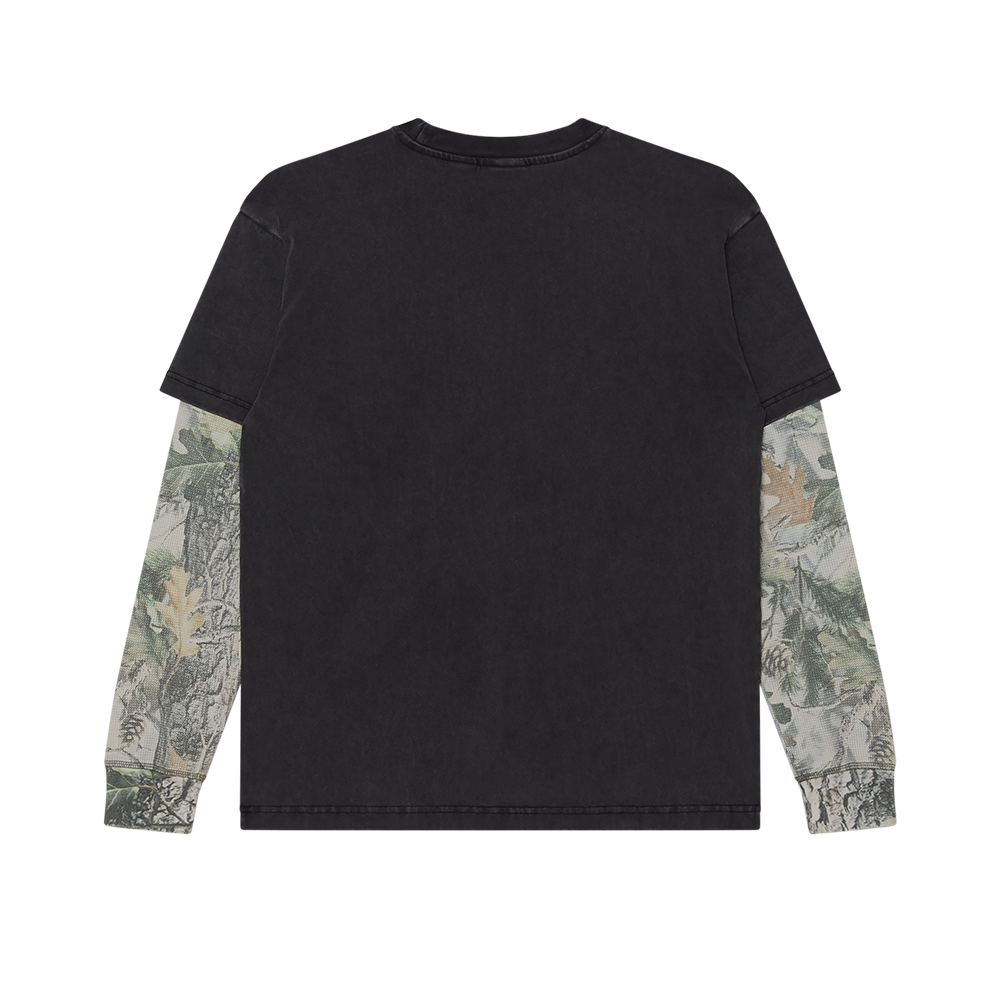 CAMISETA LS OBEY POST 2FER DUSTY BLACK LIMO MULTI | Ropa Streetwear Online