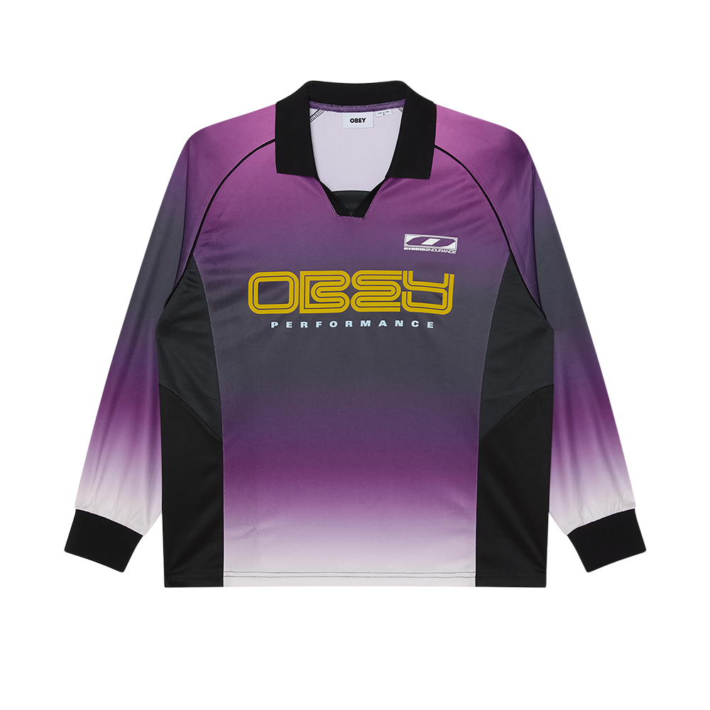 CAMISETA LS OBEY SPRECTRUM ´89 JERSEY PURPLE GRADIENT | Mechanic
