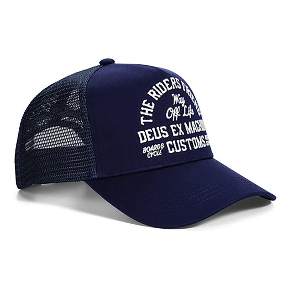 GORRA DEUS EX-MACHINA SHOOK ONES TRUCKER MECHANIC BLUE | Ropa Streetwear Online