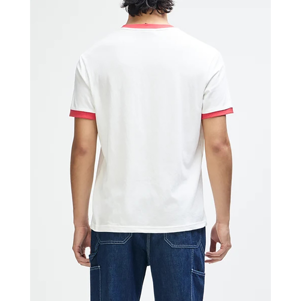 CAMISETA DEUS EX-MACHINA MARSDEN RINGER TEE VINTAGE WHITE | Ropa Streetwear Online