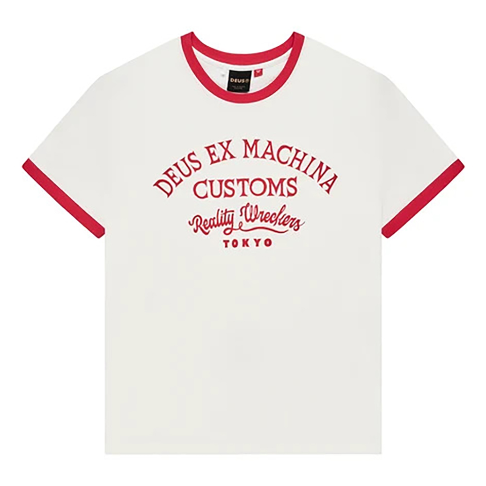 CAMISETA DEUS EX-MACHINA MARSDEN RINGER TEE VINTAGE WHITE | Ropa Streetwear Online
