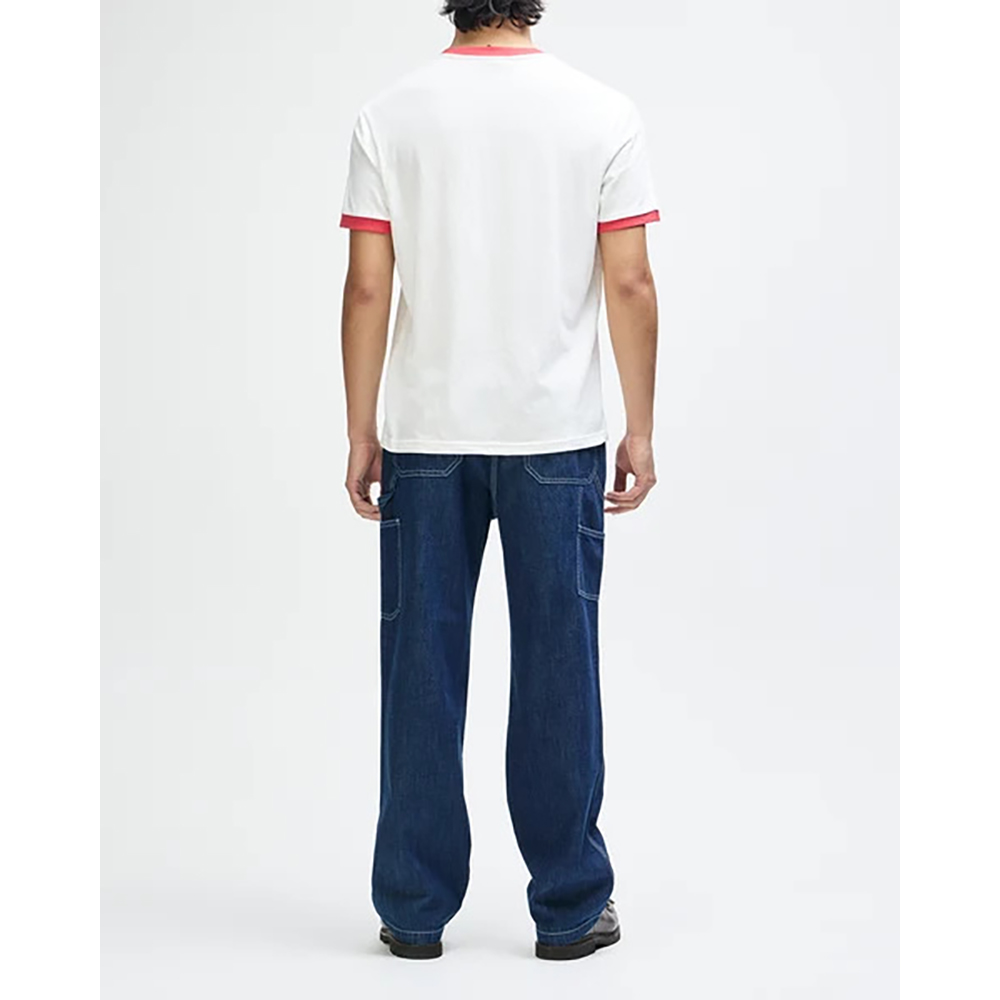 CAMISETA DEUS EX-MACHINA MARSDEN RINGER TEE VINTAGE WHITE | Ropa Streetwear Online